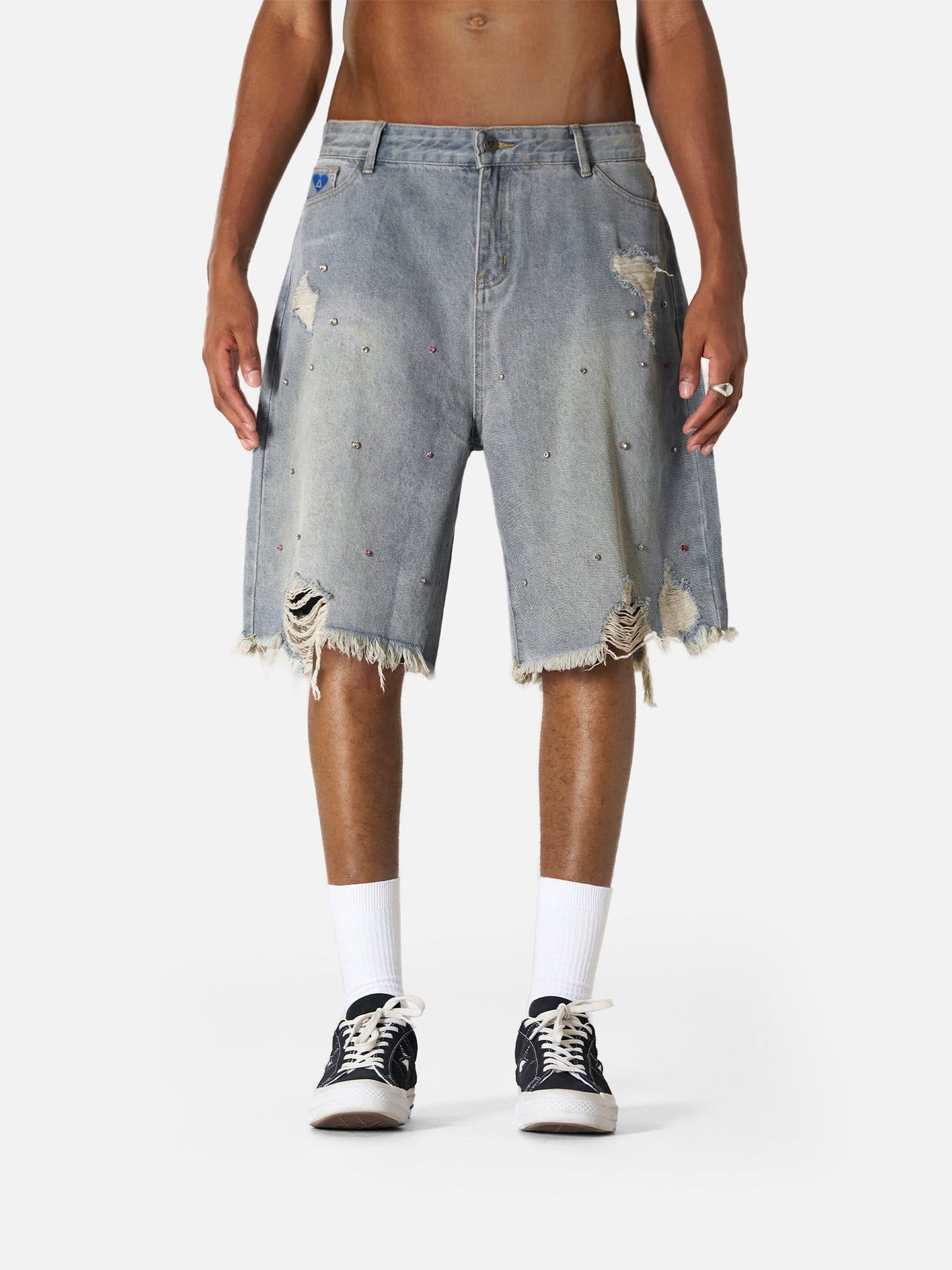 Aelfric Eden Rhinestone Application Jorts