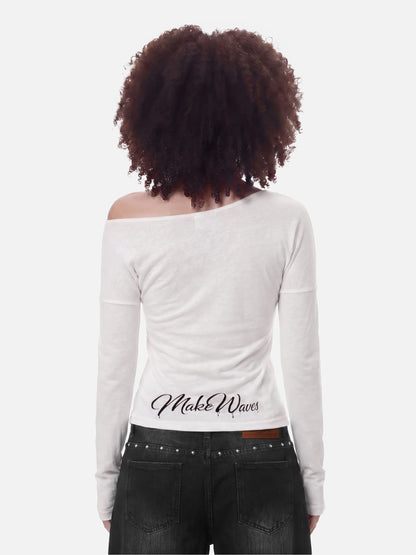 Aelfric Eden Off-The-Shoulder Long Sleeve Tee