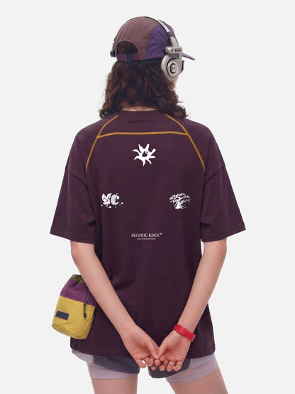 Breezy Oversized Feather Tech Tee