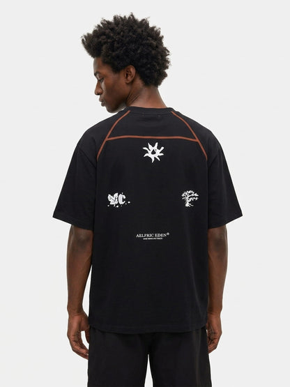 Breezy Oversized Feather Tech Tee