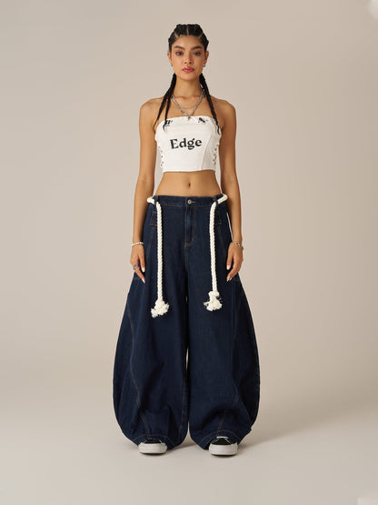 Aelfric Eden Drawstring Waist Super Baggy Jeans