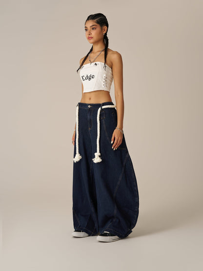 Aelfric Eden Drawstring Waist Super Baggy Jeans