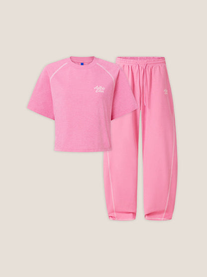 Cloud Cropped Sweat Set