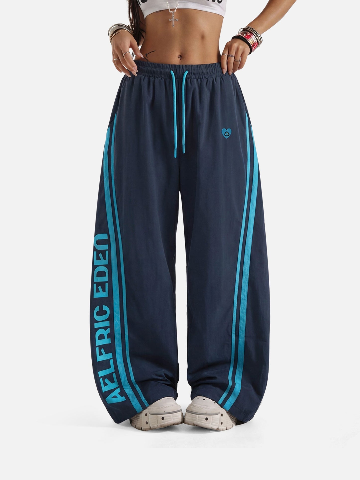 Aelfric Eden Team Striped Baggy Barrel Track Pants