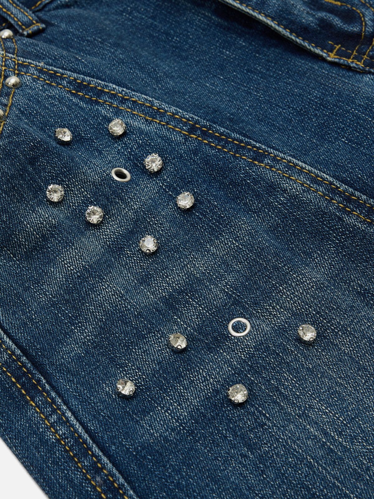 Aelfric Eden Rhinestone Baggy Barrel Jeans