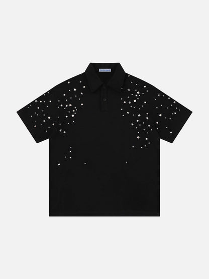 Aelfric Eden Star Studded Polo Tee