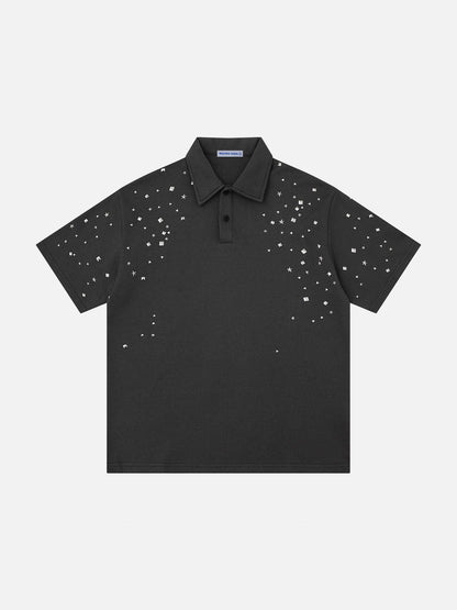 Aelfric Eden Star Studded Polo Tee