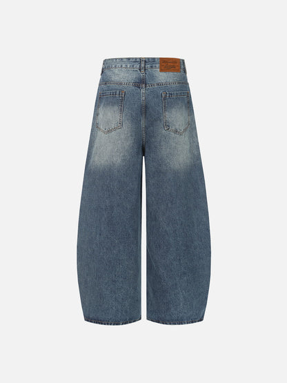 Aelfric Eden Washed Panel Baggy Barrel Jeans