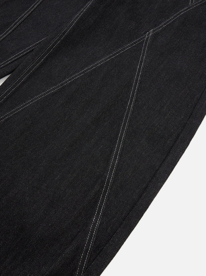 Aelfric Eden Contrast Stitch Baggy Barrel Jeans