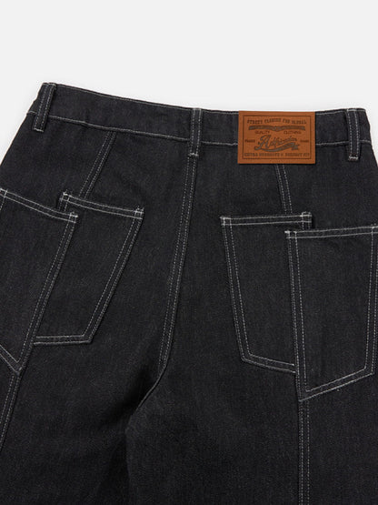 Aelfric Eden Contrast Stitch Baggy Barrel Jeans