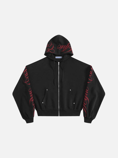 Aelfric Eden Boxy Embroidery Hoodie Sets