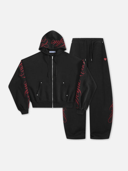 Aelfric Eden Boxy Embroidery Hoodie Sets