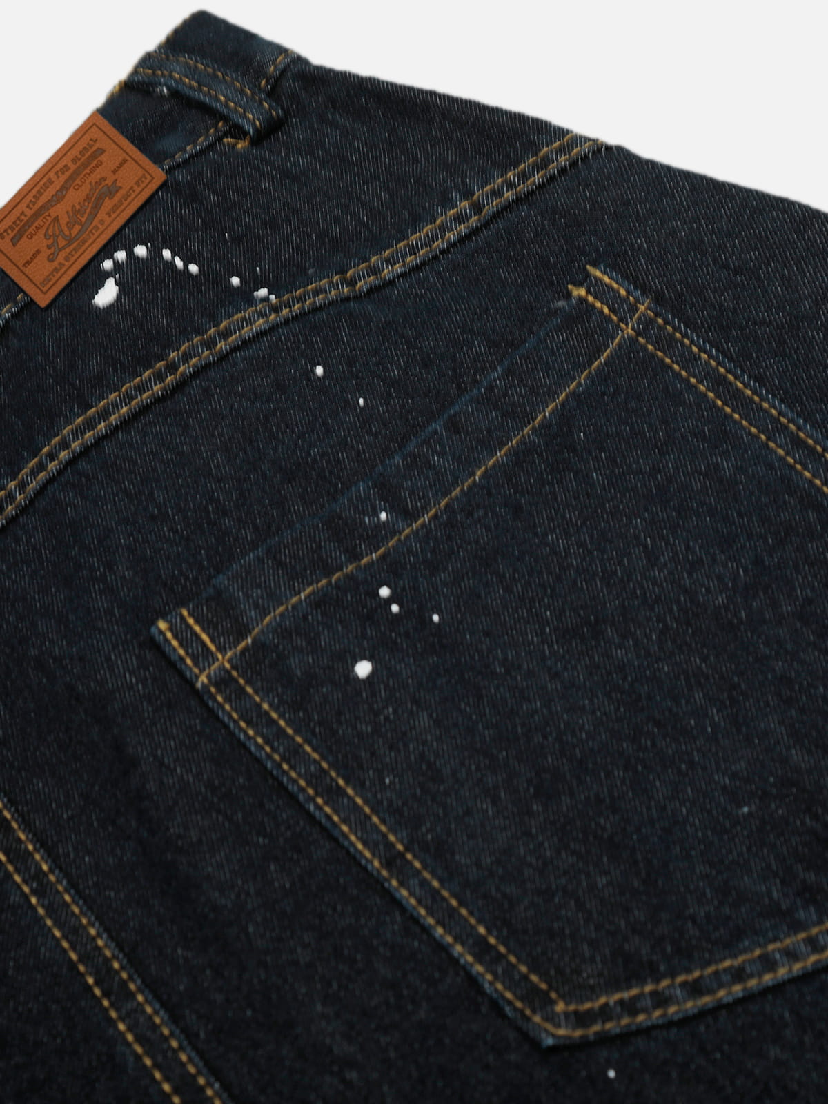 Aelfric Eden Splatter Washed Baggy Barrel Jeans