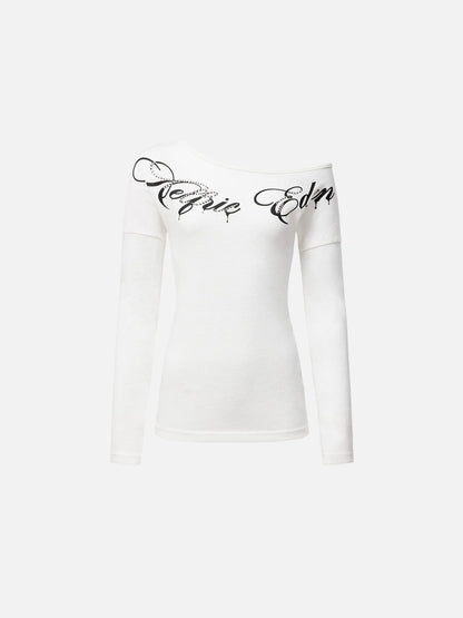 Aelfric Eden Off-The-Shoulder Long Sleeve Tee