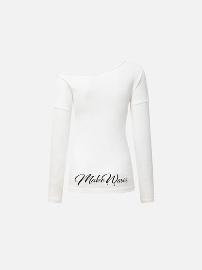 Aelfric Eden Off-The-Shoulder Long Sleeve Tee
