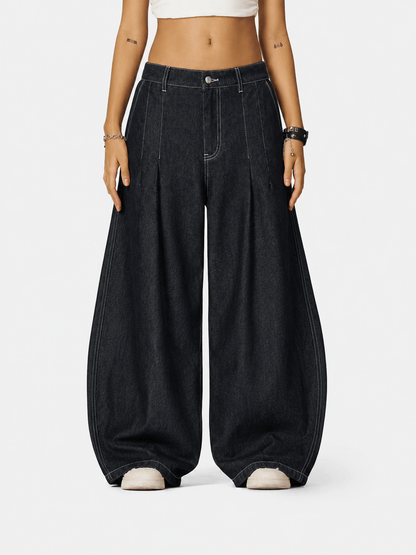 Aelfric Eden Baggy Barrel Pleated Jeans